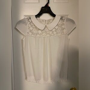 White Chiffon top